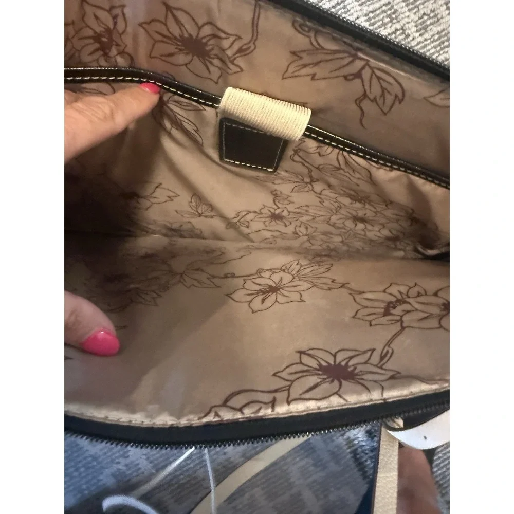 SAMSONITE TOTE‎ BAG/ LAPTOP BLACK LEATHER LIKE BAG FITS 15.4 LAPTOPS AND MORE